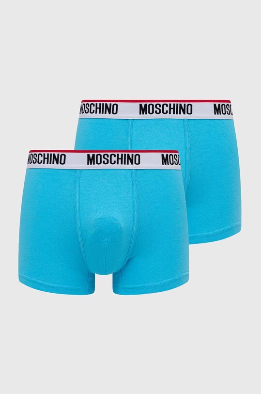 Боксери Moschino Underwear 2-pack трикотаж блакитний 1394.4300