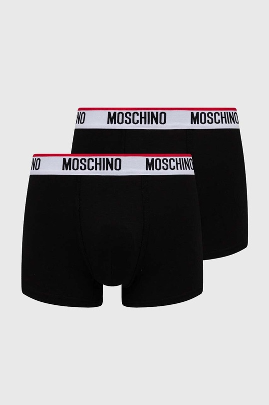 Moschino Underwear bokserki 2-pack dzianina czarny 1394.4300