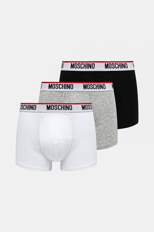 Bokserice Moschino Underwear 3-pack siva 1395.4300