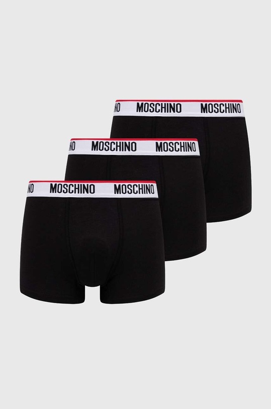 Moschino Underwear bokserki 3-pack dzianina czarny 1395.4300