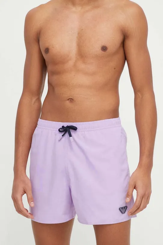 Plavkové šortky Emporio Armani Underwear 211740.4R420 fialová SS24