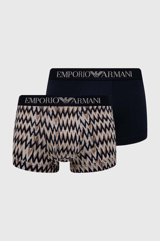 Боксери Emporio Armani Underwear 2-pack трикотаж темно-синій 111210.4R504