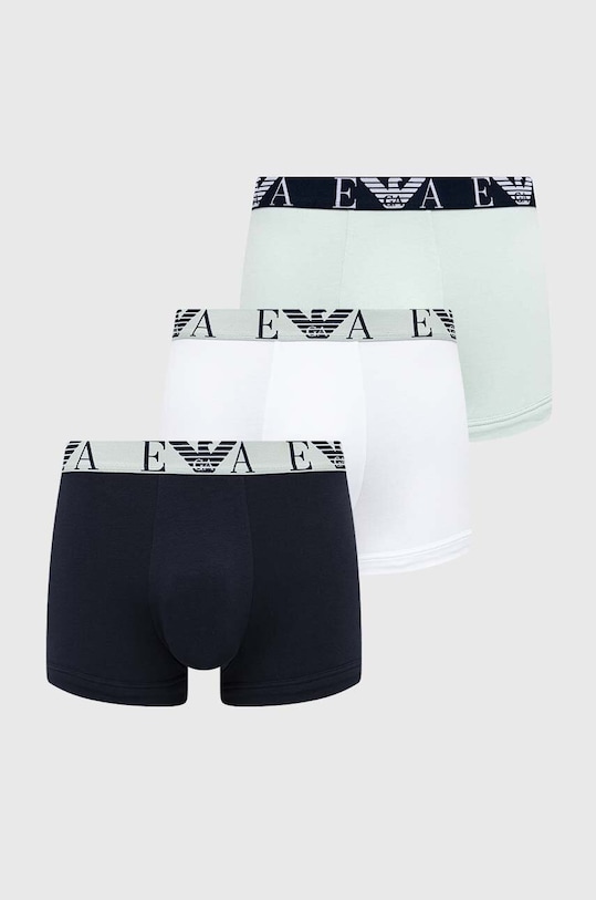 Emporio Armani Underwear bokserki 3-pack dzianina zielony 111357.4R715