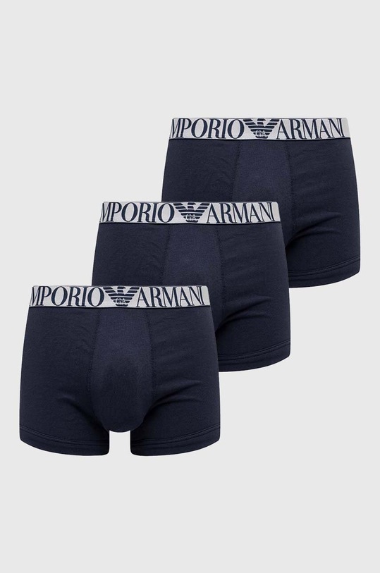 Emporio Armani Underwear bokserki 3-pack dzianina granatowy 111357.4R726