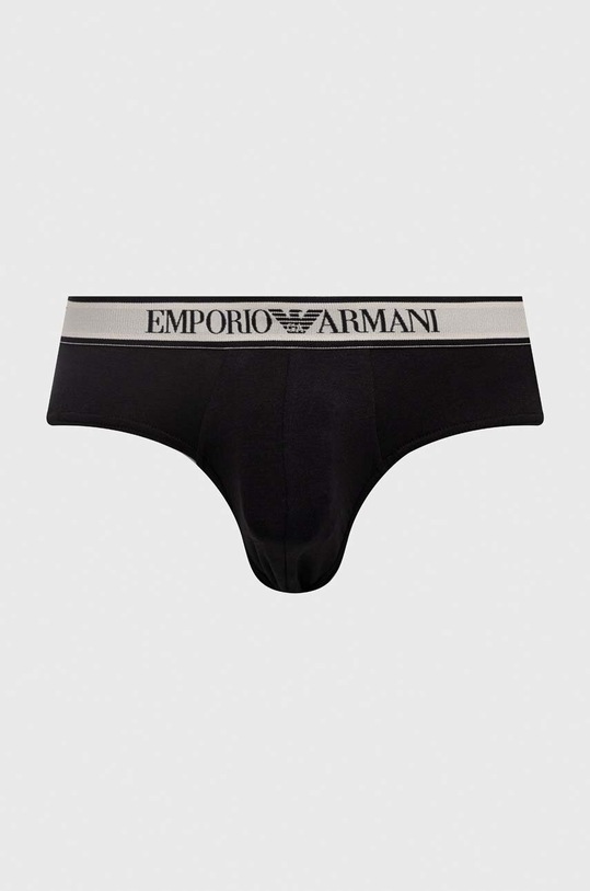 Odzież Emporio Armani Underwear slipy 3-pack 111734.4R717 czarny