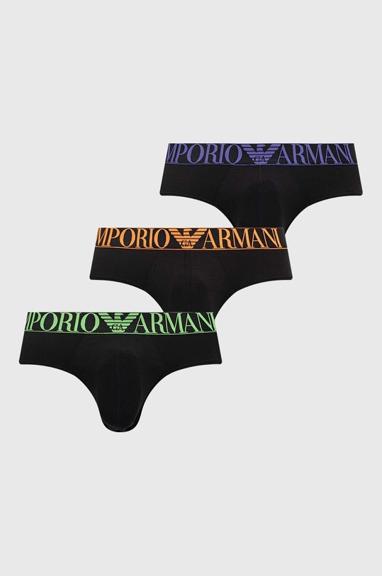 Emporio Armani Underwear slipy 3-pack dzianina czarny 111734.4R726