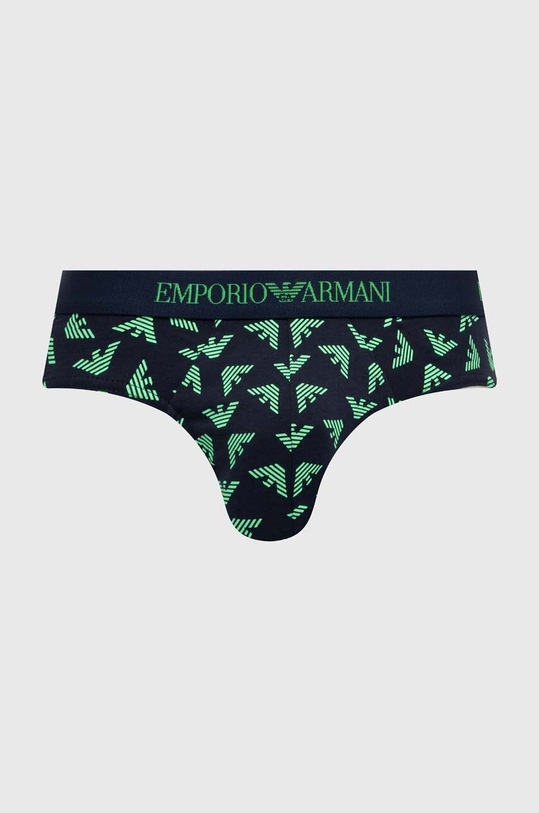 Emporio Armani Underwear slipy bawełniane 3-pack zielony 111624.4R722