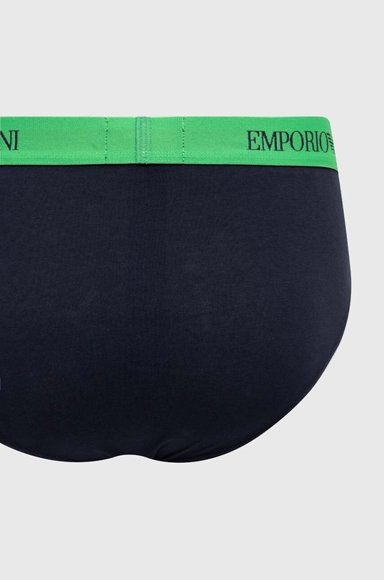 Emporio Armani Underwear slipy bawełniane 3-pack 111624.4R722 zielony