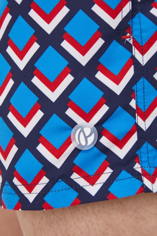 Odzież Pepe Jeans szorty kąpielowe GEO SWIMSHORT PMB10389 niebieski