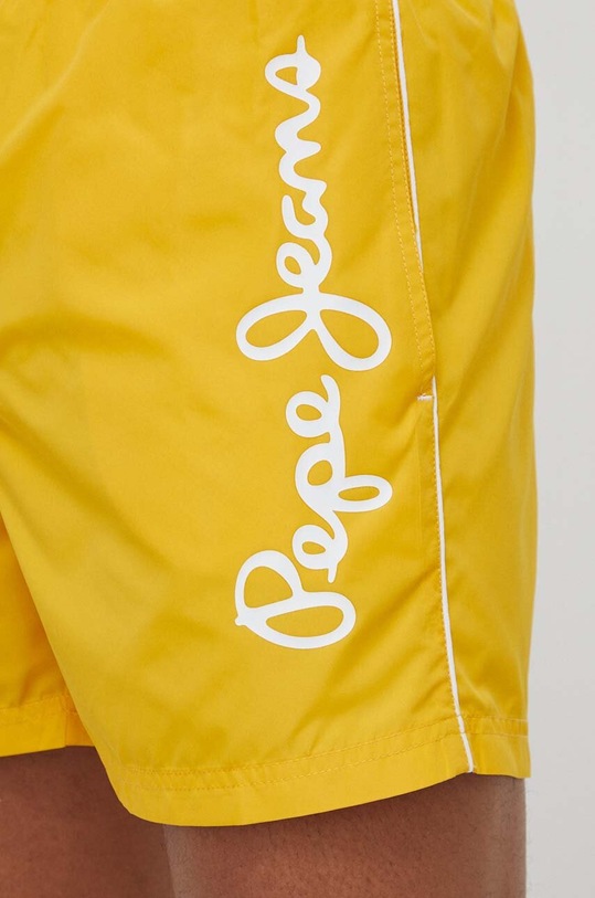 Odzież Pepe Jeans szorty kąpielowe LOGO SWIMSHORT PMB10393 żółty