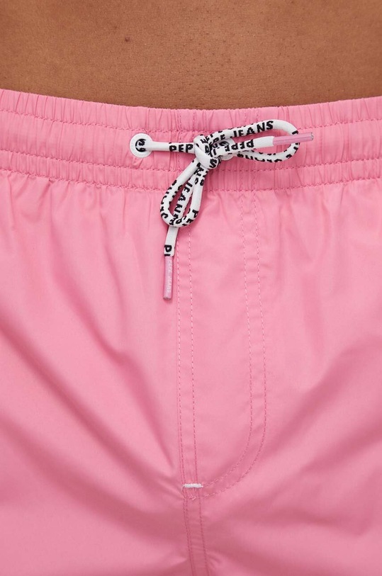 Odzież Pepe Jeans szorty kąpielowe LOGO SWIMSHORT PMB10393 różowy