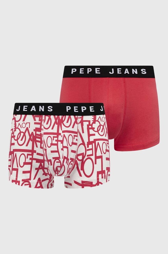 Pepe Jeans bokserki LOVE LR TK 2P wzorzyste różowy PMU11143