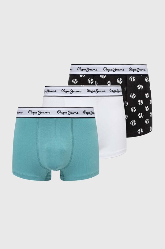 Μποξεράκια Pepe Jeans P DOT TK 3P με μοτίβο μαύρο PMU11146