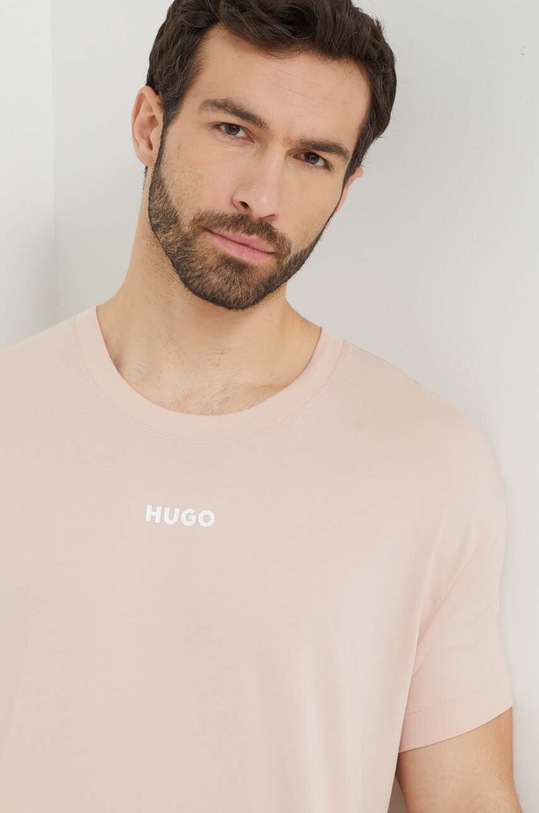 HUGO t-shirt lounge 50518646 różowy SS24