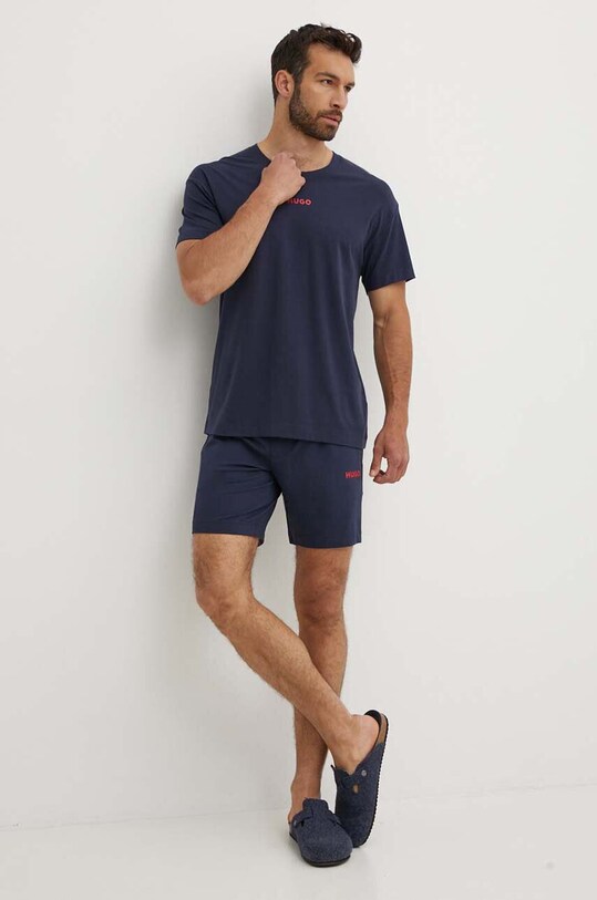 HUGO tricou lounge 50518646 bleumarin SS24