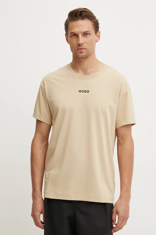 Oblečení Tričko HUGO 50518646 béžová