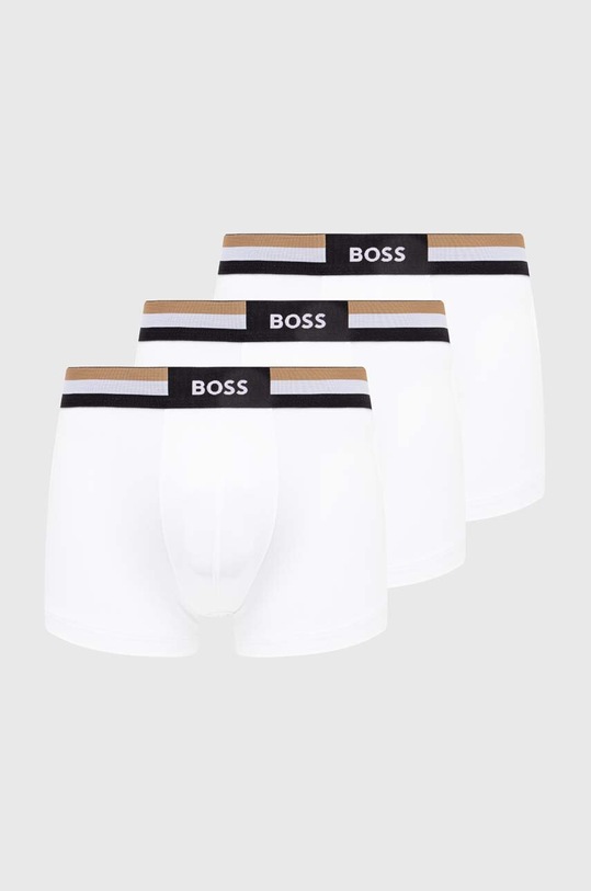 BOSS boxer pacco da 3 Trunk 3P Motion maglia bianco 50516542