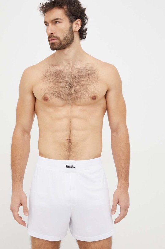 kust. bokserki tkanina biały kust.bs.03