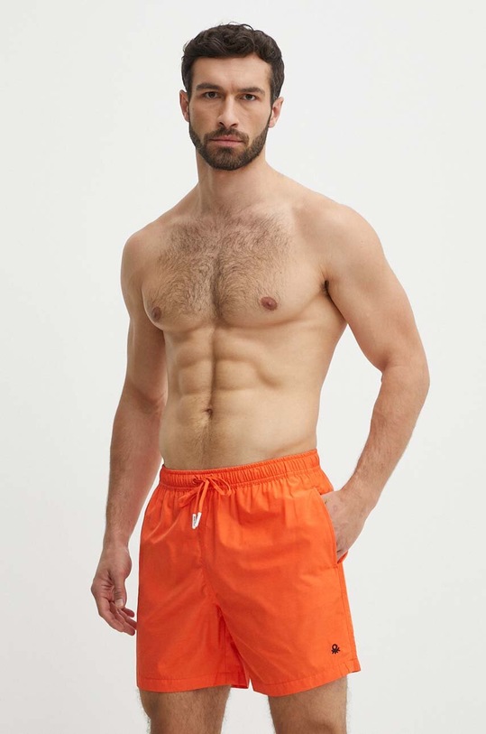 United Colors of Benetton pantaloni scurti de baie Planet friendly portocaliu 55FK6X00P