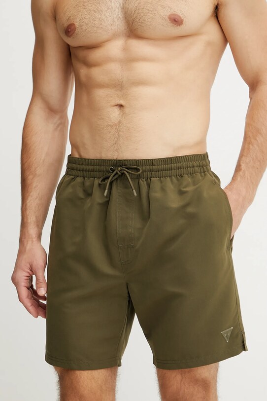 Guess pantaloni scurti de baie F4GT01.WG282 verde SS25