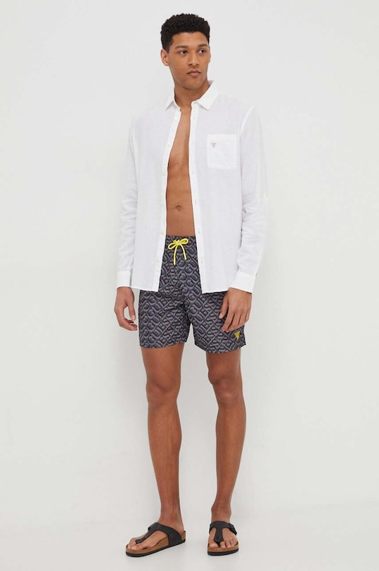 Plavkové šortky Guess F4GT06.WG2A2 čierna SS25