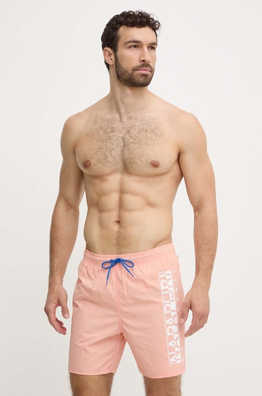 Napapijri szorty kąpielowe V-Box 1 NP0A4HRYP1I1 pomarańczowy SS24