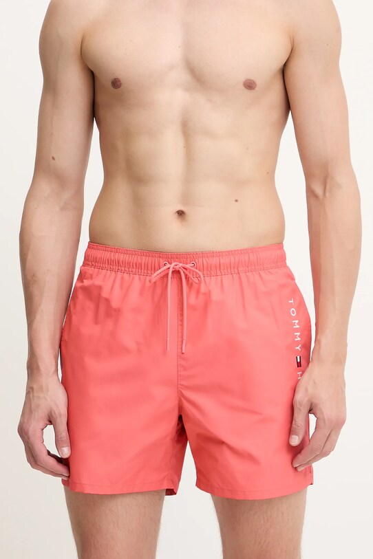 Plavkové šortky Tommy Hilfiger UM0UM03258 ružová SS25