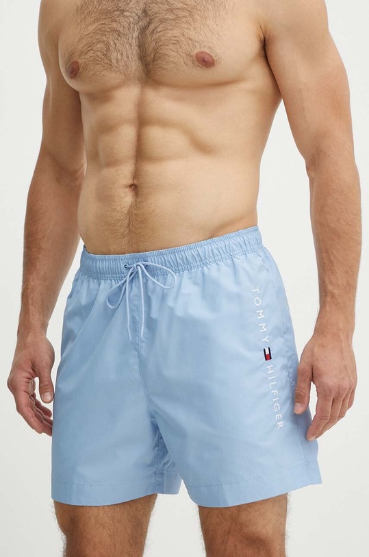 Tommy Hilfiger szorty kąpielowe Planet friendly niebieski UM0UM03258