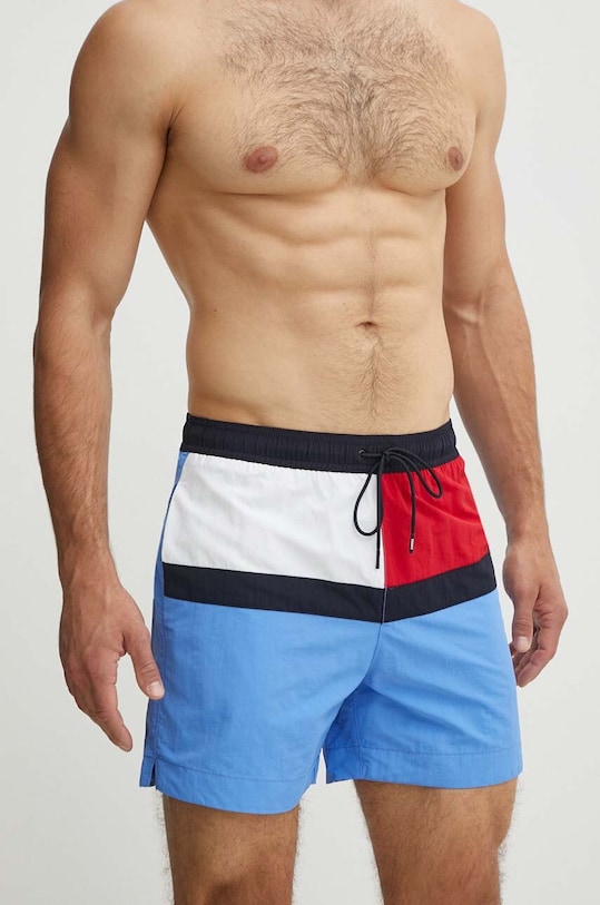 Купальні шорти Tommy Hilfiger Planet friendly блакитний UM0UM03259