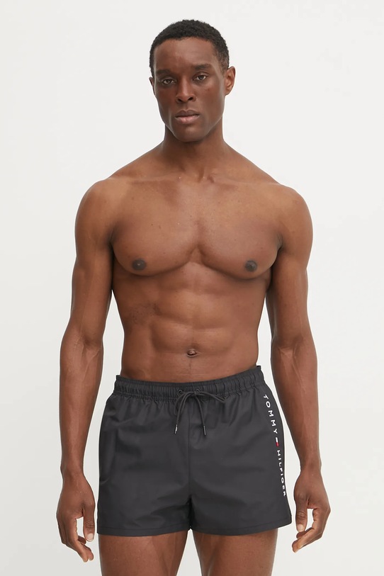 Plavkové šortky Tommy Hilfiger čierna UM0UM03269