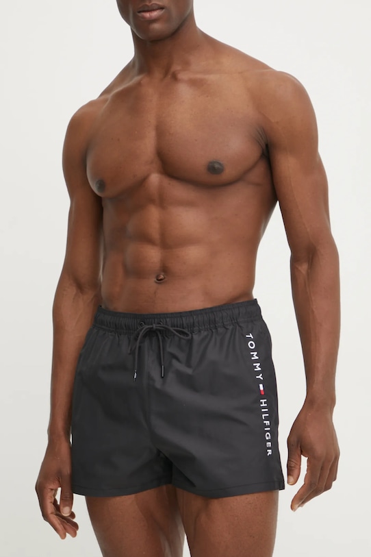 Plavkové šortky Tommy Hilfiger UM0UM03269 čierna SS25