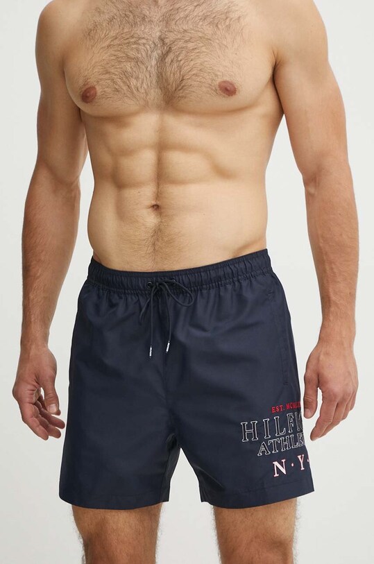 Plavkové šortky Tommy Hilfiger Planet friendly námořnická modř UM0UM03286