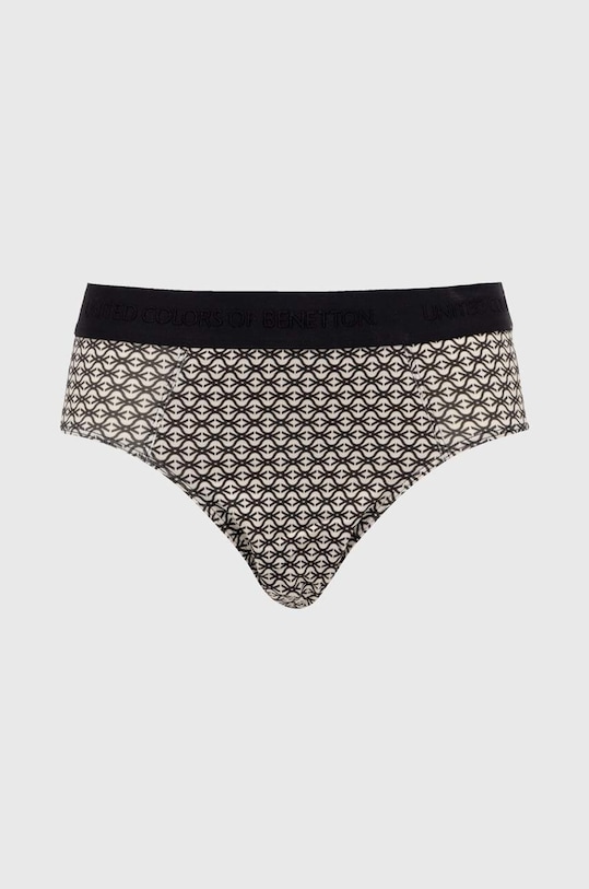 Σλιπ United Colors of Benetton πλεκτό ύφασμα μαύρο 3IEP2S00E