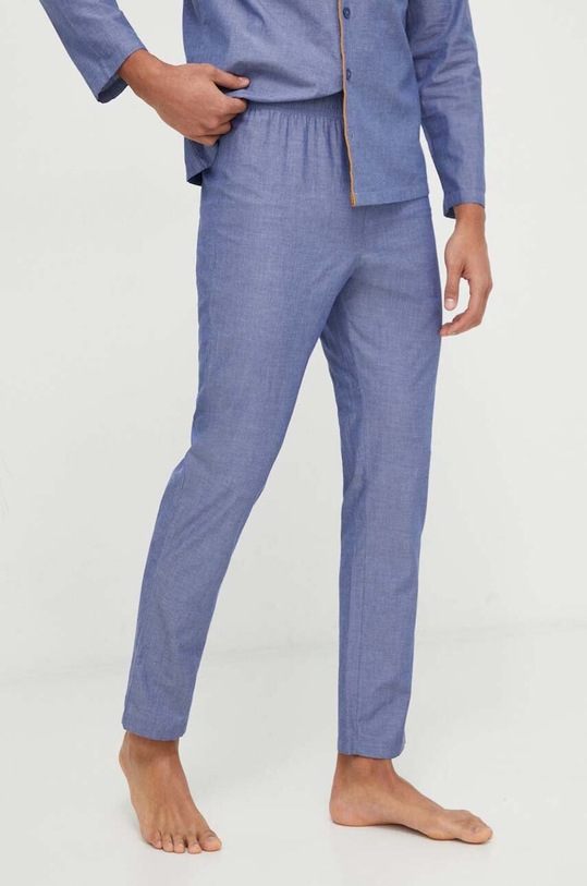 United Colors of Benetton pijamale de bumbac albastru 4ICK4P008