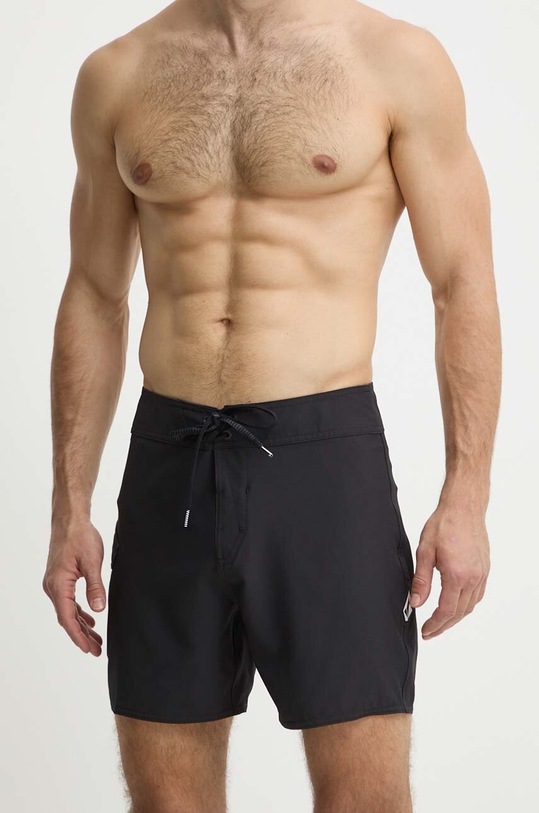 Volcom pantaloni scurti de baie uni negru A0812417