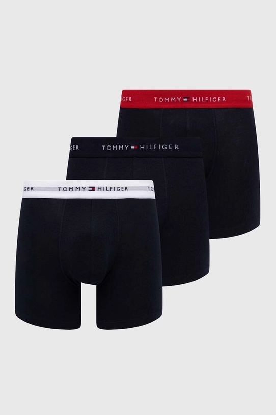 Bokserice Tommy Hilfiger 3-pack pletivo mornarsko plava UM0UM02765