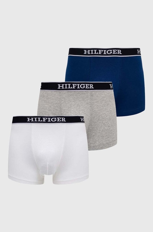 Boxerky Tommy Hilfiger 3-pack pletenina námořnická modř UM0UM03185