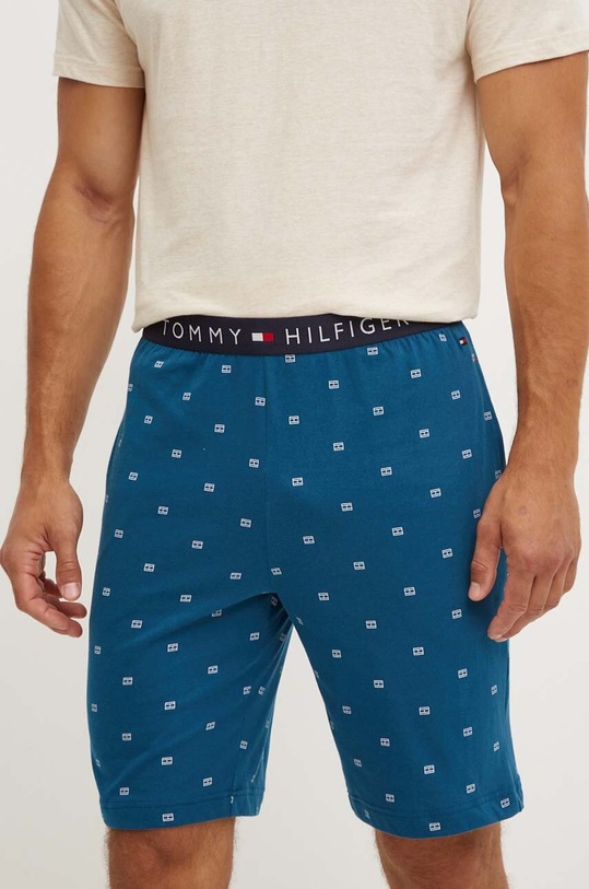 Bavlněné pyžamo Tommy Hilfiger béžová UM0UM02319