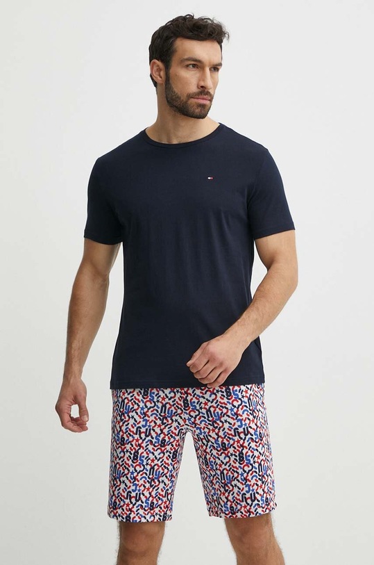Tommy Hilfiger set de pijama de bumbac uni multicolor UM0UM02319