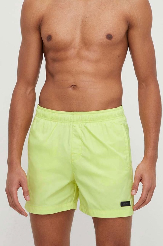 Calvin Klein szorty kąpielowe Planet friendly zielony KM0KM00939