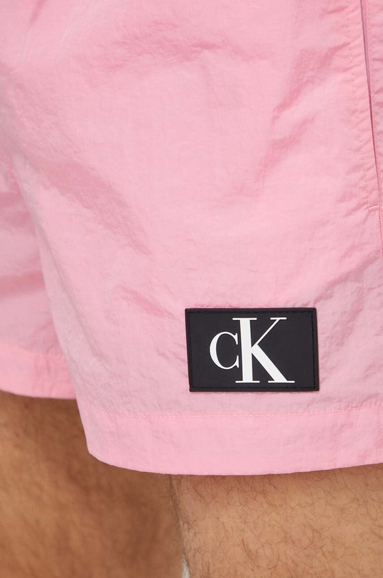 Calvin Klein szorty kąpielowe różowy KM0KM00979
