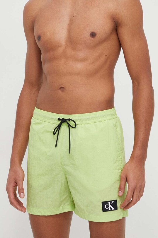 Μαγιό Calvin Klein Planet friendly πράσινο KM0KM00980