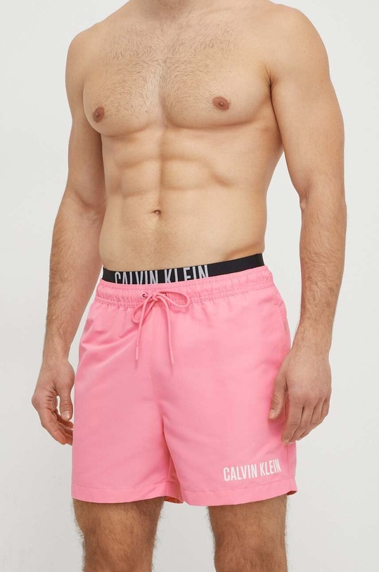 Μαγιό Calvin Klein KM0KM00992 ροζ SS24