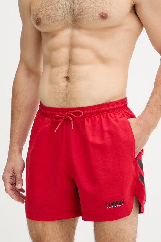 Hummel pantaloni scurți de baie hmlNED SWIM SHORTS 227641 rosu SS25