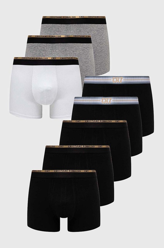 CR7 Cristiano Ronaldo bokserki 8-pack wzorzyste czarny 8109.49.2537