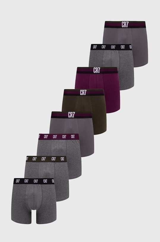 CR7 Cristiano Ronaldo boxer in cotone pacco da 8 maglia grigio 8109.49.2539