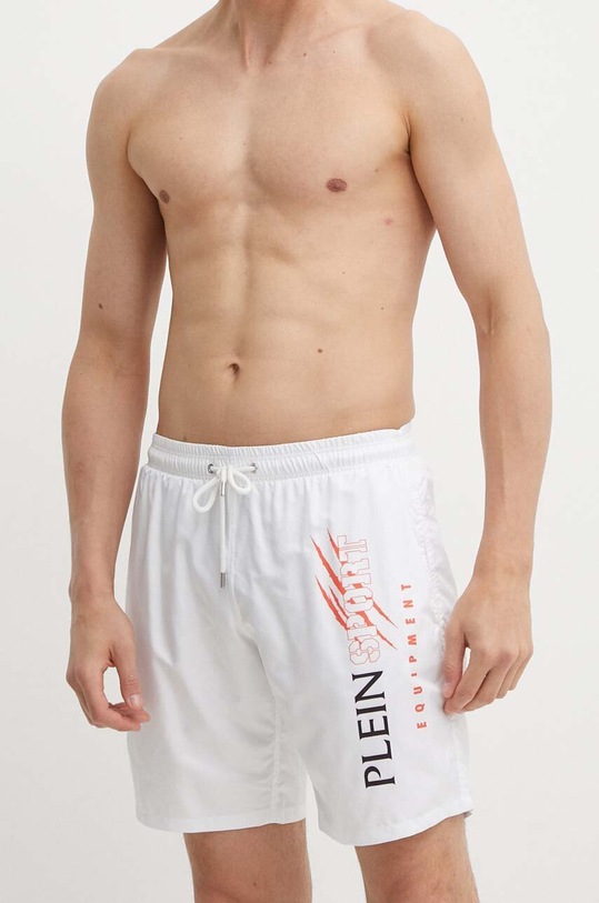 PLEIN SPORT pantaloni scurti de baie PADC.MMX0116.SXV005N alb SS24