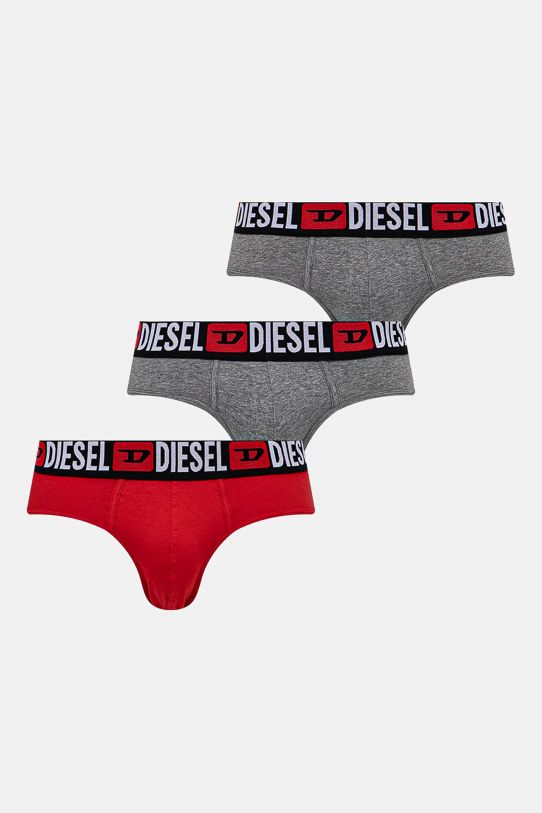 Diesel slipy 3-pack dzianina czerwony 00SH05.0DDAI