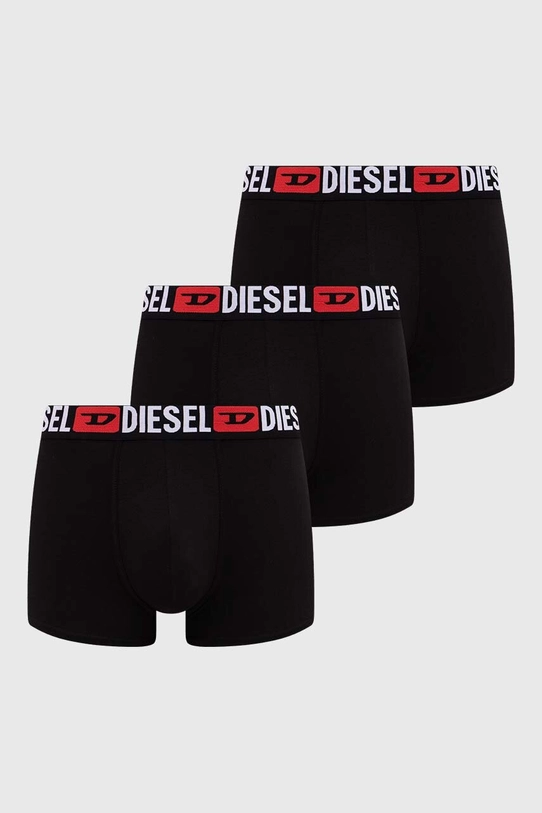 Боксери Diesel 3-pack трикотаж чорний 00ST3V.0DDAI