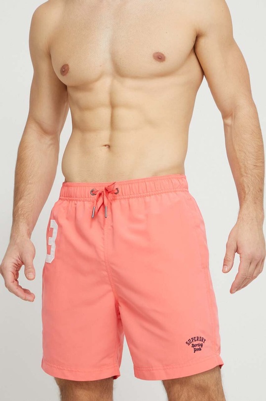Superdry szorty kąpielowe Planet friendly różowy M3010235A.MHI